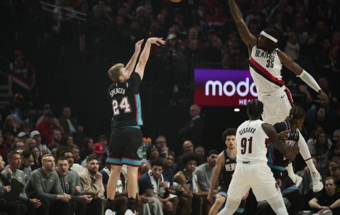 斯宾塞18分克林根13+17 灰熊不敌开拓者