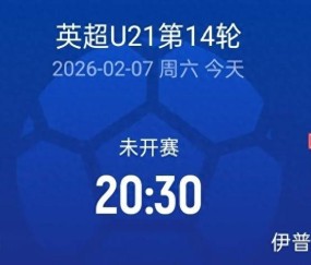 20:30留洋首秀，狼队U21vs伊普斯维奇U21，徐彬或首发登场